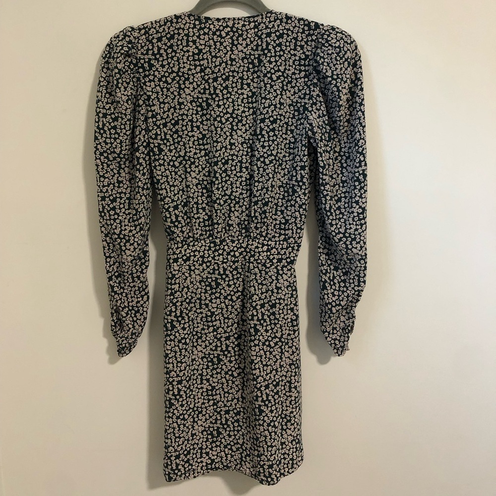 Free People Kinsley Floral Long Sleeve Wrap Mini Dress 0 - Picture 6 of 6